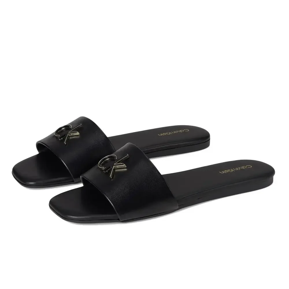 Calvin Klein Yancie2 Women's Slip-On Flat BLK 6 NEW